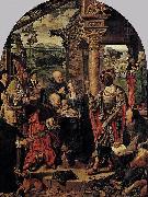 Joos van cleve The Adoration of the Magi oil painting on canvas